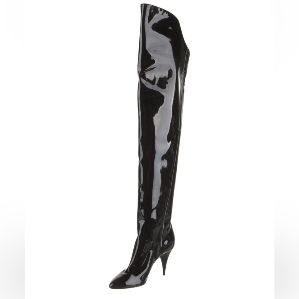 YSL Saint Laurent Kiki over the knee thigh high boots NEW - Picture 3 of 7